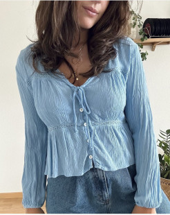 Bluse baby blue