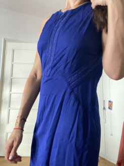 Robe bleu Colorblock