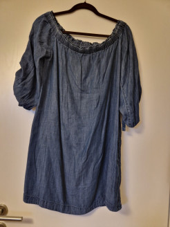 Kurzes Kleid in Jeansoptik