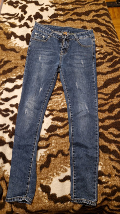 Jeans slim bleu