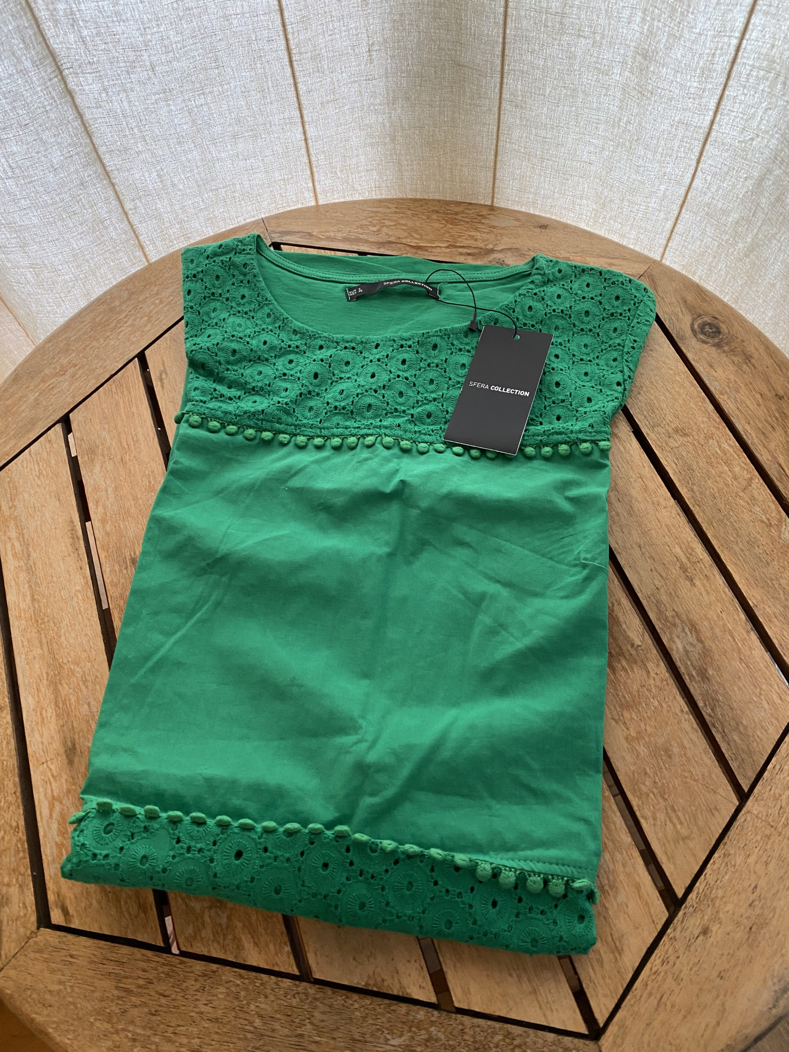 Green dress. Summer size S