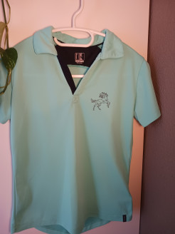 Turquoise riding T-shirt, Fouganza