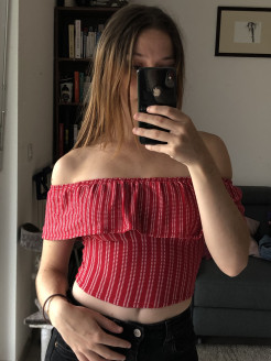 Red summer top