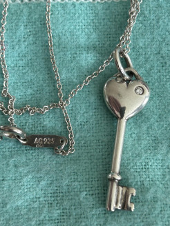 Tiffany & Co heart key necklace