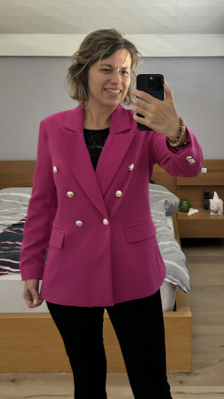 Fuchsia blazer