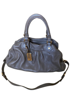 Taupe leather bag