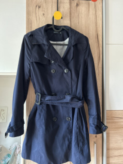 Stradivarius blue trench coat