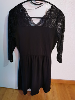 Robe mi-longue noire 