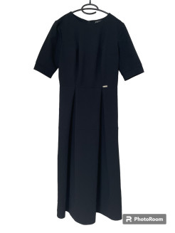 Robe mi-longue noire