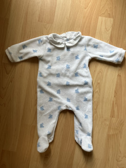 Pyjama mit weißem und blauem Jacadi-Kragen