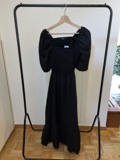 Long black summer dress
