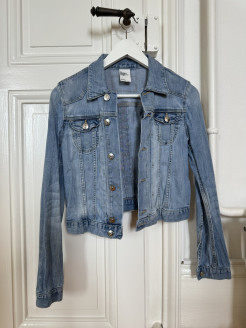 Veste en jean bleu