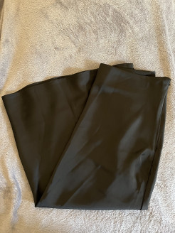 Long satin-effect skirt