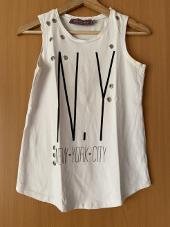 Tank top with NY lettering