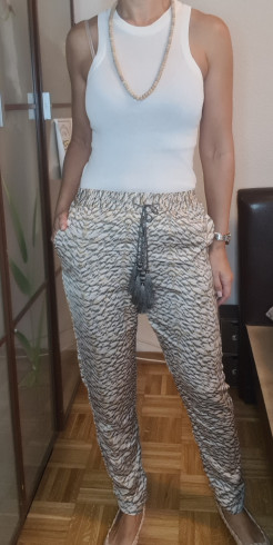 Printed trousers