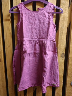 Robe en lin violet robe violet en lin