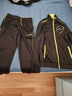 Black and yellow jogging suit