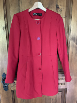 Red jacket S Zara as new