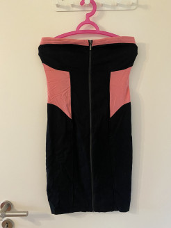 Dress with front zip