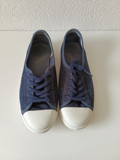 Lacoste blue ballerina