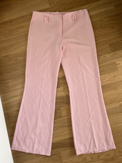 pantalon coupe droite rose