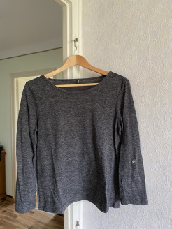 Pullover grau meliert