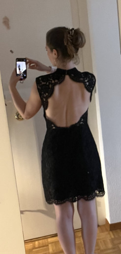 Robe de soirée noire Sandro