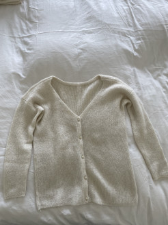 Sézane knitted jumper, cream