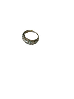 Swarovsky-Ring aus Silber