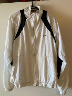 Nike Sportjacke weiß Größe L