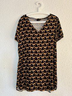 Dress with fox print