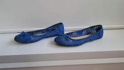 Schöne Ballerinas in Electric Blue T.38