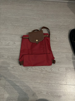 Longchamp "Pliage" Backpack Red