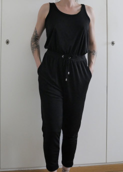 Black flowing jumpsuit