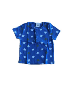 PETIT BATEAU | T-Shirt Etoiles | Blau | Größe 12 Monate