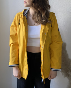Yellow waxed jacket