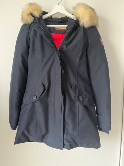 Women's parka T0 / 34 navy blue