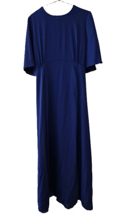 New SPLASH French Blue long lightweight flowing dress (UK 16/ US 12)