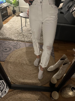 weiße Jeans