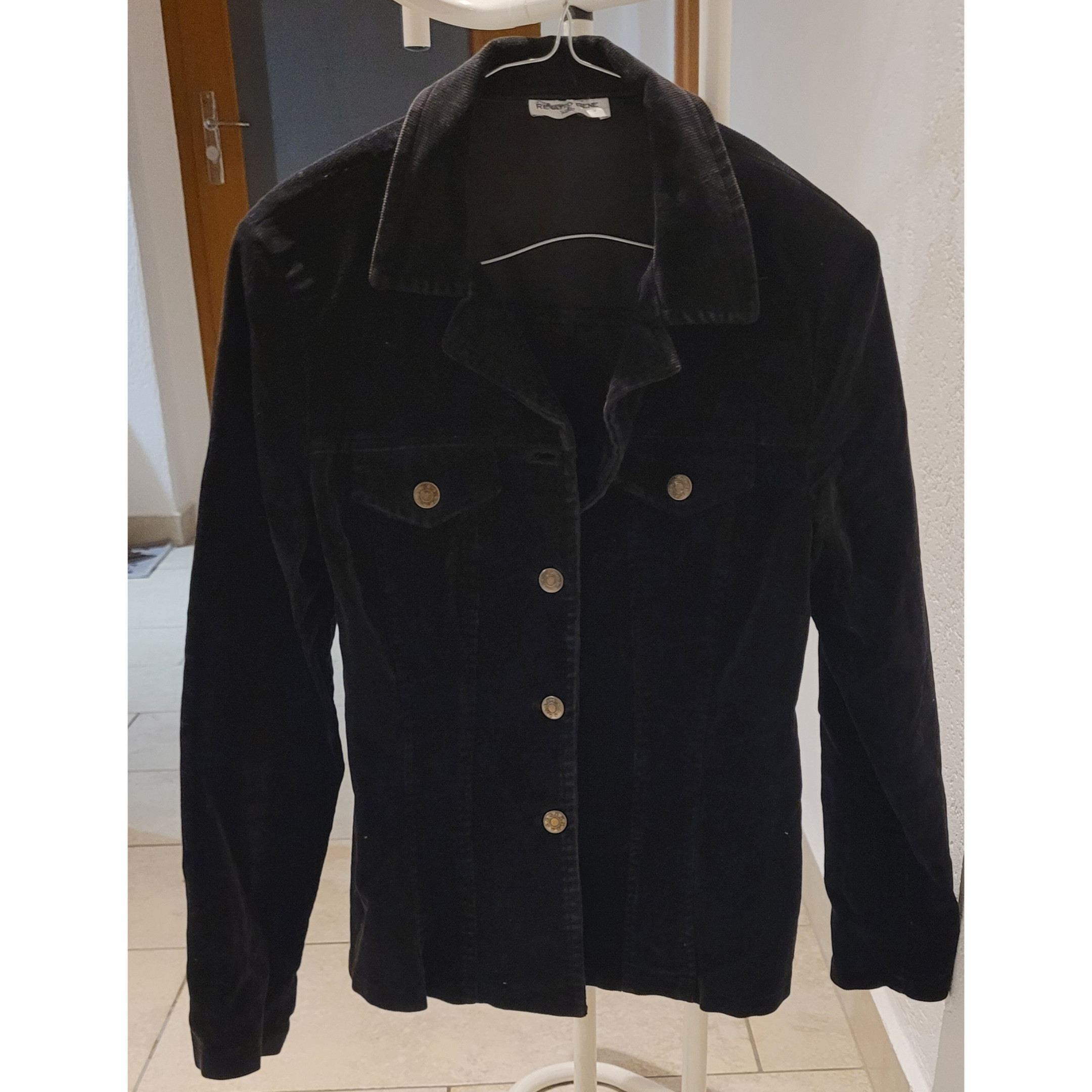 veste en velours noir 36-38