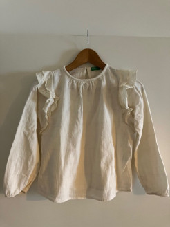 Benetton ruffled blouse size 140 8-9 years