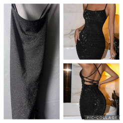 Robe courte à paillette 