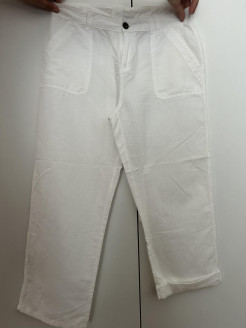 Beautiful white linen trousers