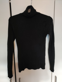 Pullover mit Rollkragen schwarz