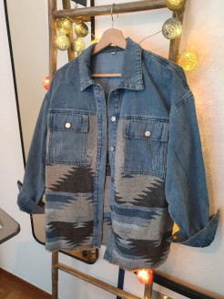 Veste en jean - baggy - taille S