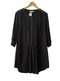 Black mid-length dress