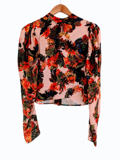 Blouse à fleurs