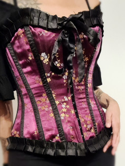 Satin corset BURLESKA