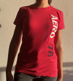 T-shirt rouge 100% coton