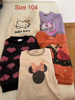 Warm jumpers - size 104 / 4 years